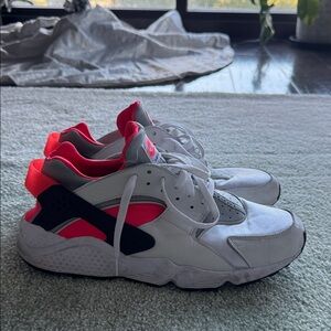 Nike White and Pink Athletic Shoes